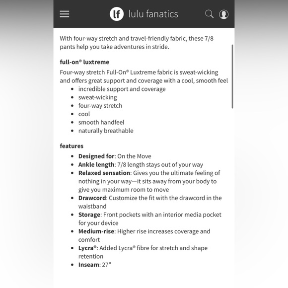 Lululemon On The Fly Pant (size 4) - Picture 11 of 11